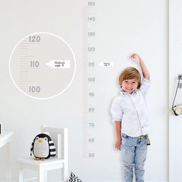 Wall Stickers Height Growth Chart Decals Peel and Stick Removable for Kids Nursery Bedroom Living Room 230616