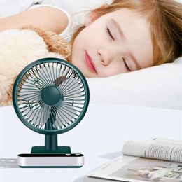 Electric Fans Mini USB Portable Electric Smart Rechargeable Gear Adjustable Air For Office Household Travelling