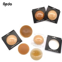 Intimates Accessories Aedo Self Adhesive Round Skin Friendly Ultrathin Invisible Matted Silicone Nipple Cover Sticky Women Stickers 230617