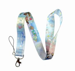 10pcs/lot kids designer Keychain Cartoon Tv Show Cinnamoroll My Melody Lanyard for Keys Phone Neck Strap Lanyard for Camera ID Badge Cute Gifts dhgate