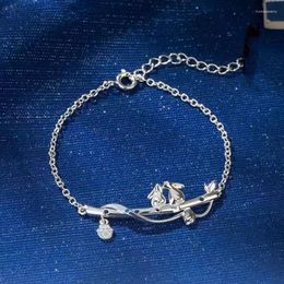 Link Bracelets Grandmaster Of Demonic Cultivation Woman Bracelet Wu Weixian Anime Bangles Jewellery Vintage Silver Color Pulseras