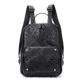 School Bags Fashion Women Daypack Genuine Leather Backpacks For Teenage Girls Shoulder Bag Casual Female Real Bagpack Mochila