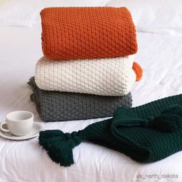 Blanket Nordic style sofa blanket blanket office siesta shawl blanket knitted wool blanket leisure air conditioning blanket R230617