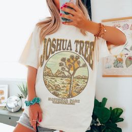 Men's T Shirts Joshua Tree Graphic Tshirt Women's Vintage Inspired T-shirt Summer Tops Y2k Comfort Tee High Street Clothes Oversize