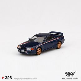 ElectricRC Car MINI GT 1 64 Model Car Skyline GT-R R32 Nismo S-Tune Alloy Die-cast Vehicle Display #326 RHD 230616