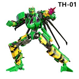 Transformation toys Robots IN STOCK Trojan Horse TH-01 Hurricane Transformation TH01 Shape-Shifting Wasp Helicopter Action Figure Robot Toys With Box 230616