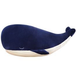 Plush Dolls 1pc 25cm Super Soft Whale Toy Sea Animal Big Blue Pillows Stuffed Children Kids Girls Christmas Gift 230617