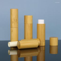 Storage Bottles 1PCS 4g 5g Empty Lip Gloss Tube Natural Bamboo DIY Lipstick BalmTube Cosmetic Refillable Container