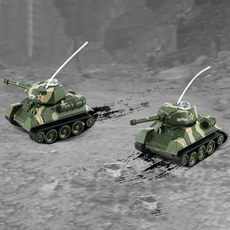 Other Toys Remote Control Small Tank Ultrasmall Mini RC Crawler Driving Tiger Armoured Vehicle Military Chariot Offroad Car Kid Gifts 230616