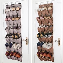 Storage Bags 20Pocket Shoe Organizer Door Hanging Shoes Wall Bag Closet Holder Family Save Space Organizador Home Decoration Supplies