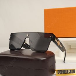 Luxury designer sunglasses for man women Black Dark Grey Men's Sunglasses Unisex Goggle Beach Sun Glasses Retro Square Frame UV400 Top Quality With Box