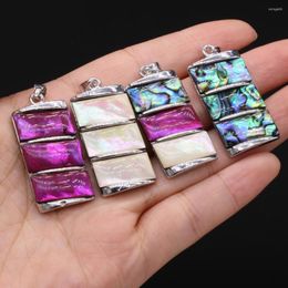 Pendant Necklaces Style Natural Shell Mother Of Pearl Rectangle For Jewellery Making DIY Necklace Bracelet Accessory