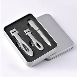 Nail Clippers 3PCS/SET Nail Clippers Stainless Steel Nail Cutter Toenail Nail File Manicure Trimmer Toenail Clippers for Thick Nails With Box 230616