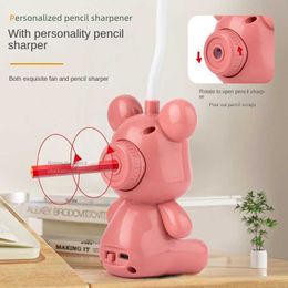 Electric Fans New Mini USB Rechargeable Mini Bear Student Desktop Portable Home Appliances Mini