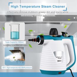 Cleaning Brushes 110V 220V Commercial High Pressure Steam Cleaner Car Multifunctional Machine Air Conditioning Home Kitchen Hood 1050W 230617