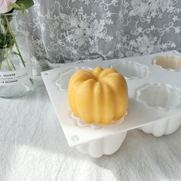 Baking Moulds DIY Pumpkin Mousse Cake Pastry Mold Halloween Scented Candle Silicone Kitchen Accessories