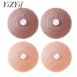 Intimates Accessories Silicone Fake Nipple Liquid Simulation Stick Artificial Breast SelfSuction Chest Paste Teat Female False 230617