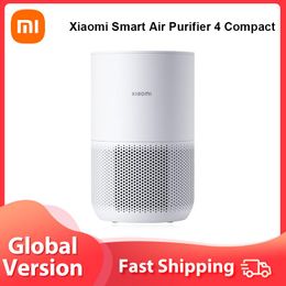 Purifiers Xiaomi Air Purifier 4 Compact Intelligent Oled Touch Screen Display Air Purifier Ozone Generator Hepa Philtre Smart App Wifi