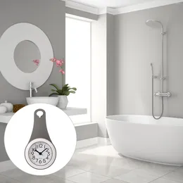 Wall Clocks Bathroom Suction Cup Clock Waterproof Shower Hooks Towels Plastic Hanging Hole Rustic Home Decor