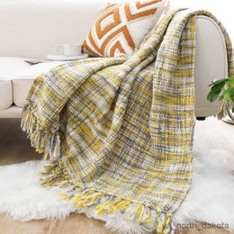 Blankets Decorate Hotel Bed Tail Knitted Blanket Pattern Blankets For Home Bed Office Blanket R230617