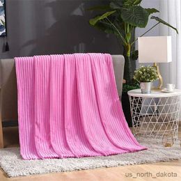 Blanket Soft Fleece Blanket On The Sofa Thickened Bed Blanket Stitch Fluffy Bedspread Sofa Bedroom R230617