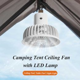 Electric Fans Detachable Floor Wireless Electric USB Charging 3000mAh Operated Portable Camping Ceiling Cool