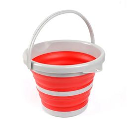 1pc 2.5L/84.5OZ Collapsible Plastic Bucket, Foldable Portable Fishing Water Pail For Household Car Wash Outdoor Fishing Garden, Camping Water Pail