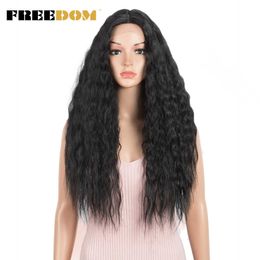 Synthetic Lace Front Wigs Grey Curly Lace Wig 28 inch Long Curly Wigs For Black Women Heat Resistant Cosplay Wigs 230524