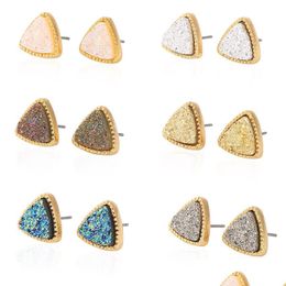 Charm Triangle Earrings Female Banquet Dress Wild Jewelry Simple Designer Drop Delivery Dhx3A