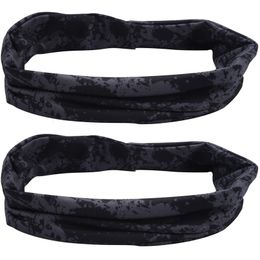 Yoga Hair Bands 2X Gym Sports Absorbent Sport Sweat Headband Elastic Sweatband For Men And Women Yoga Hair Bands Graffiti Grey 230617