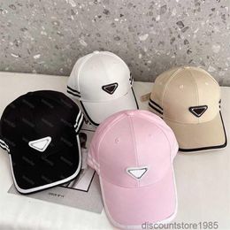 Stylish Designer Baseball Cap Men Casquette P Hats Brand Womens Pink Hat Luxury Beanie Tri-angle Tennis Cap Summer Beach Hats Weot281T