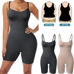 Women's Shapers Bodysuit Shapewear Women Full Body Shaper Tummy Control Slimming Sheath Butt Lifter Push Up Thigh Slimmer Abdomen Shapers Corset 230616