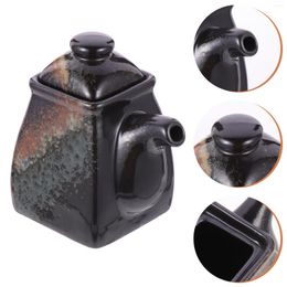 Storage Bottles Ceramic Soy Sauce Pot Oil Dispenser Olive Bottle Container Condiment Kitchen Mini