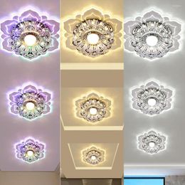 Ceiling Lights Luxury Flower LED Chandelier Indoor Light Mounted Gallery Spotlight Aisle Corridors Lamps Home Decoration