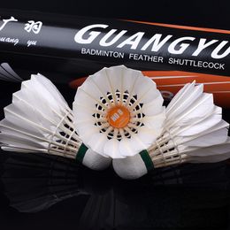 Badminton Shuttlecocks Full round hair piece flying stable badminton with strong hit resistance and good ball feel No 8 shuttlecock 230616