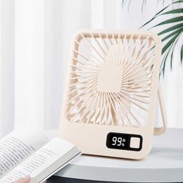 Electric Fans Small Desk 7H Timing Quiet Table USB Rechargeable Strong Airflow Speed Powerful Wind Offices