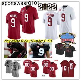 Custom Ncaa Alabama Crimson Tide College Football Jerseys Bryce Young Jahmyr Gibbs Ja'corey Brooks Demarcco Hellams Henry To'oto'o