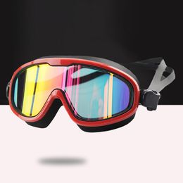 goggles Adult Swimming Goggles Anti-Fog UV Protection Swim Glasses Adjustable Men Women Waterproof Silicone Diving Swim Eyewear 230617
