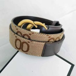 Fashion Luxury Belts Plaid Flower Striped Leather Belt Designer Men's and Women's High-quality 3.8cmbhrt