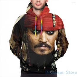 Men's Hoodies Mens Sweatshirt For Women Funny Captain Jack Sparrow (2) Print Casual Hoodie Streatwear