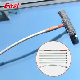 Cleaning Brushes Window Washer Super Long Free Splicing Rod Brush Spider Washing Micofiber Cloth For Windows 230617
