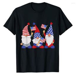 Men's T Shirts 4th Of July 2023 Patriotic Gnomes Funny American USA T-Shirt Cute Gnome Lover Graphic Tee Top Summer Fashion Short Sleeve 91