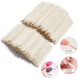 Cuticle Pushers 1000pcs Orange Sticks for Nails Cuticle Pusher Dead Skin Remover Toenail Wooden Cleaner Wholesale Nail Manicure Pedicure Tools 230616