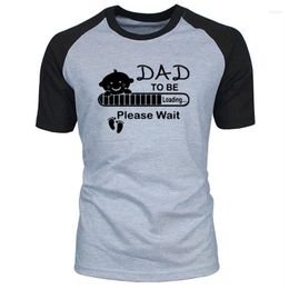Men's T Shirts Summer Dad To Be Funny Expecting Baby Loading Men's Casual Short Sleeve O Neck Tops Fashion Male T-shirts