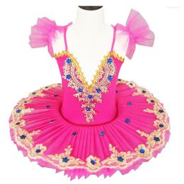 Stage Wear Red Ballet Pattern Boys' And Girls' Professional Women's Skirt Baby's Ball Dress