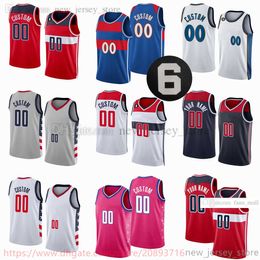 Custom 2022-23 New Printed Basketball Jerseys 33 Kyle Kuzma 3 Bradley Beal Kristaps 6 Porzingis 16 Anthony Gill 67 Taj Gibson 55 Delon Wright 7 Goodwin 20 Schakel 6 patch