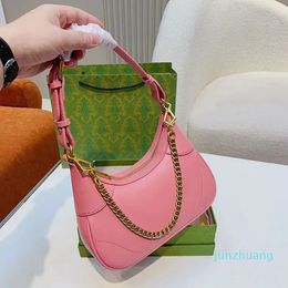 Luxury Hobo Underarm Bags Women Shoulder Bag Fashion Chain Wallet Designer Handbags Lady Purses Gold Letter