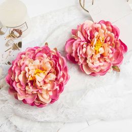 Dried Flowers 30PCS Artificial for Home Decoration Christmas Garlands Autumn Garden Wedding Bride's Wrist New Year Gift 15CM Big Peony