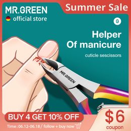 Cuticle Scissors MR.GREEN Gorgeous Colourful Cuticle Nippers Cuticle Clippers Nail Manicure Scissors Trimmer Dead Skin Remover Stainless Stee Tool 230616