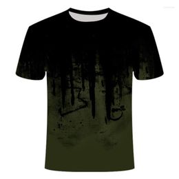 Men's T Shirts 2023 Camouflage 3D T-shirt Outdoor Quick-drying Male Tactical Long-sleeved Round Neck Sports Military